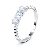 Pearl Silver Rings NSR-2910